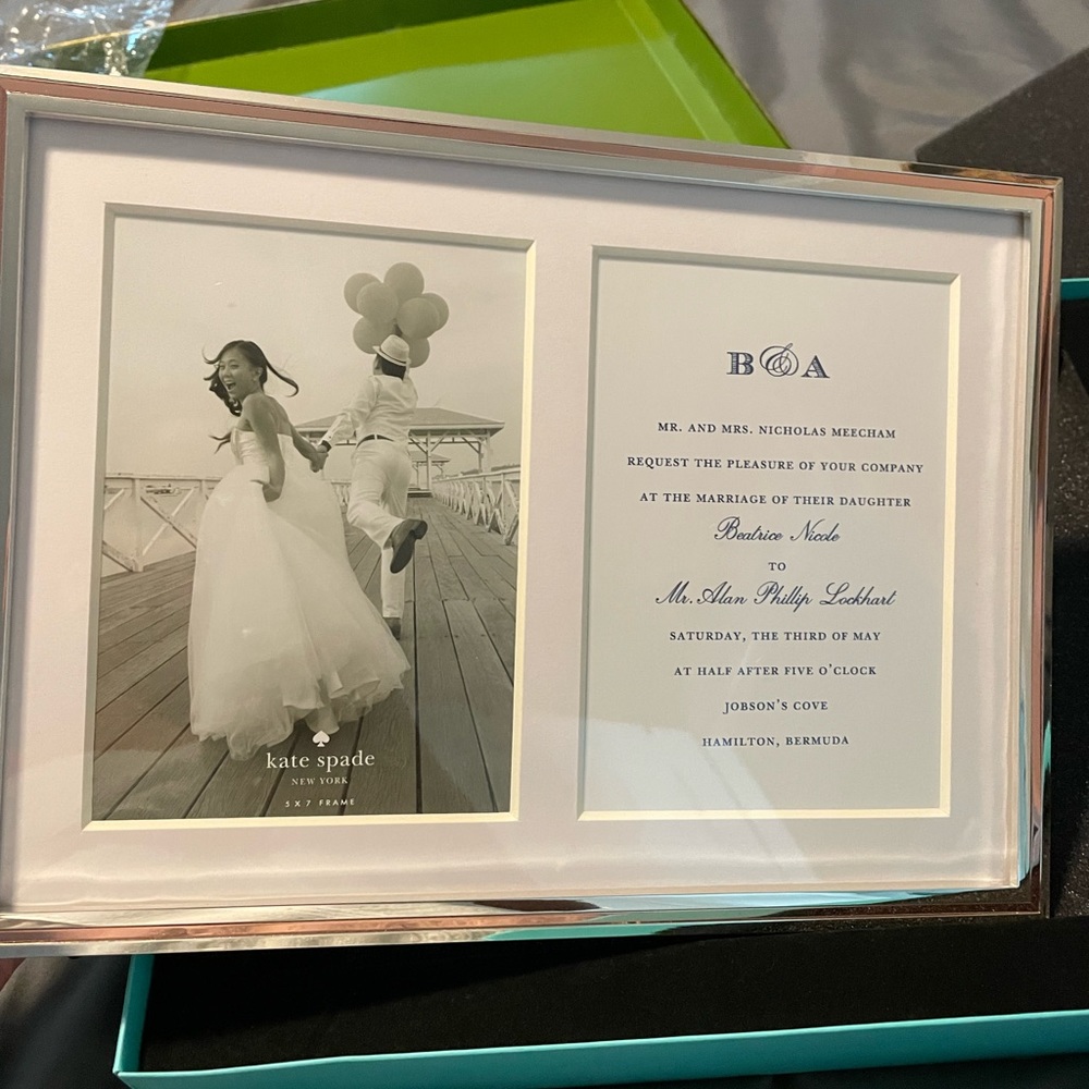Never used Kate Spade Wedding Frame